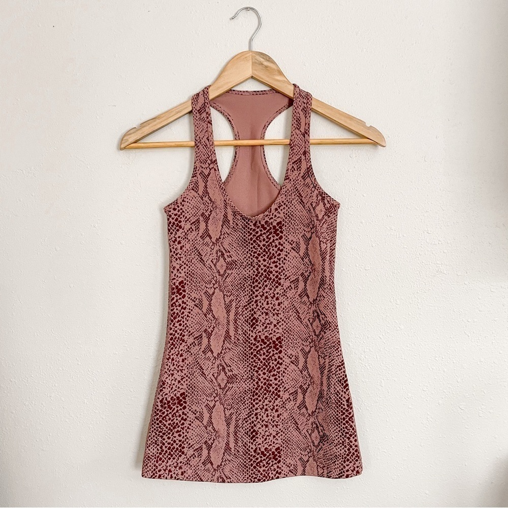 Lululemon cool racerback in desert snake bark berry multi